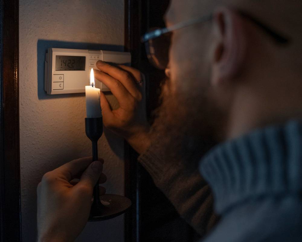 Falta de energia elétrica.